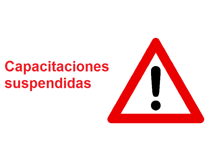 capacitaciones suspendidas