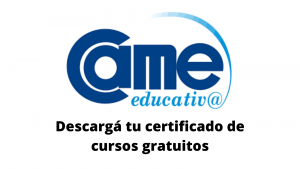 Certificado CAME Educativa